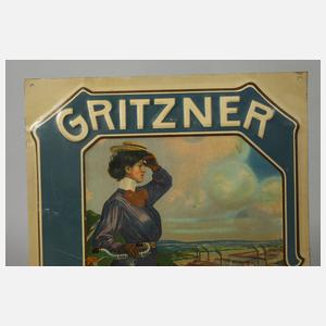 Werbeschild für Gritzner Fahrräder