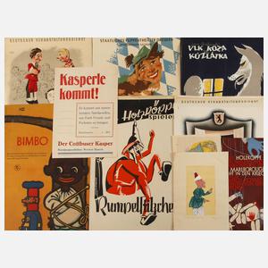 Konvolut Veranstaltungsplakate Puppenspiel