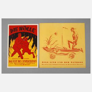 Zwei Plakate Simplicissimus