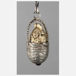 Anhänger "Hahn im Korb"