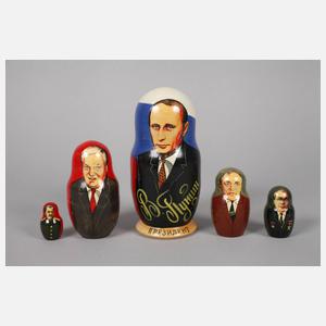 Drei Lackdosen Russland