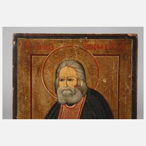 Ikone Heiliger Serafim von Sarow