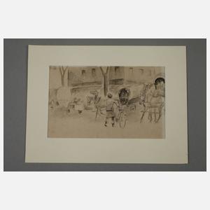 Drei Tuschezeichnungen