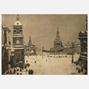 K. Katschina-Falileewa, Der Rote Platz im Winter