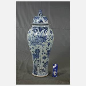 Paar große Bodenvasen China