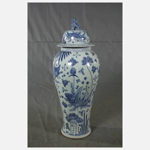 Paar große Bodenvasen China