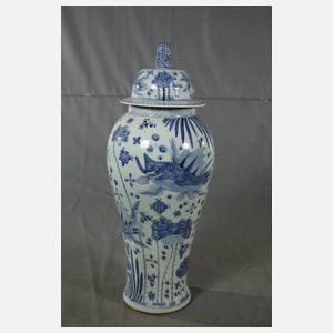 Paar große Bodenvasen China