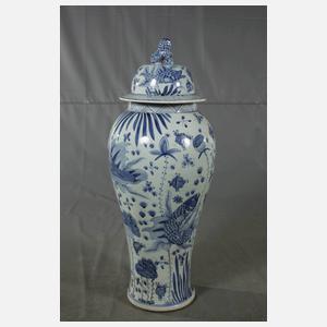 Paar große Bodenvasen China