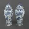 Paar große Bodenvasen China