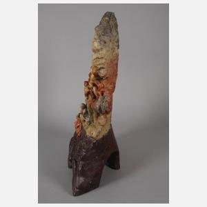 Große Specksteinschnitzerei