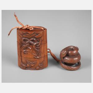 Inro mit Netsuke