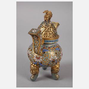 Paar Räuchergefäße Cloisonné