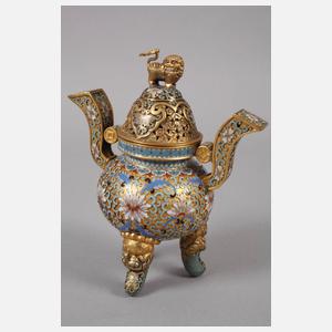Paar Räuchergefäße Cloisonné
