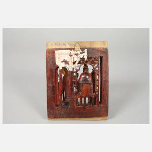 Figürliche Reliefschnitzerei