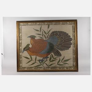 Große Seidenmalerei