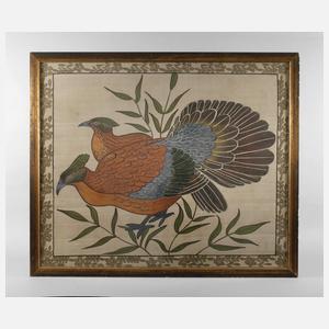 Große Seidenmalerei