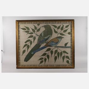 Große Seidenmalerei