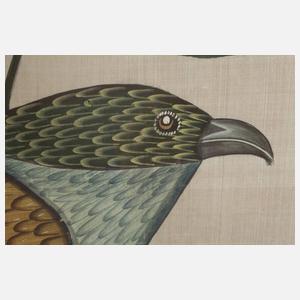 Große Seidenmalerei