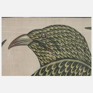 Große Seidenmalerei