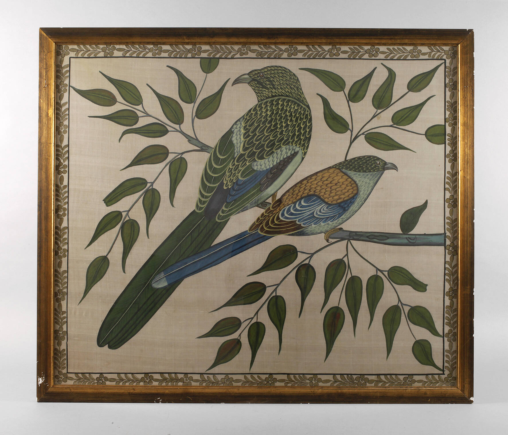 Große Seidenmalerei