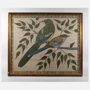 Große Seidenmalerei