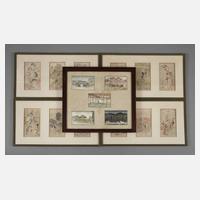 Fünf asiatische Papierarbeiten111