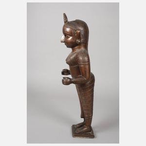 Bronzeplastik Yogini