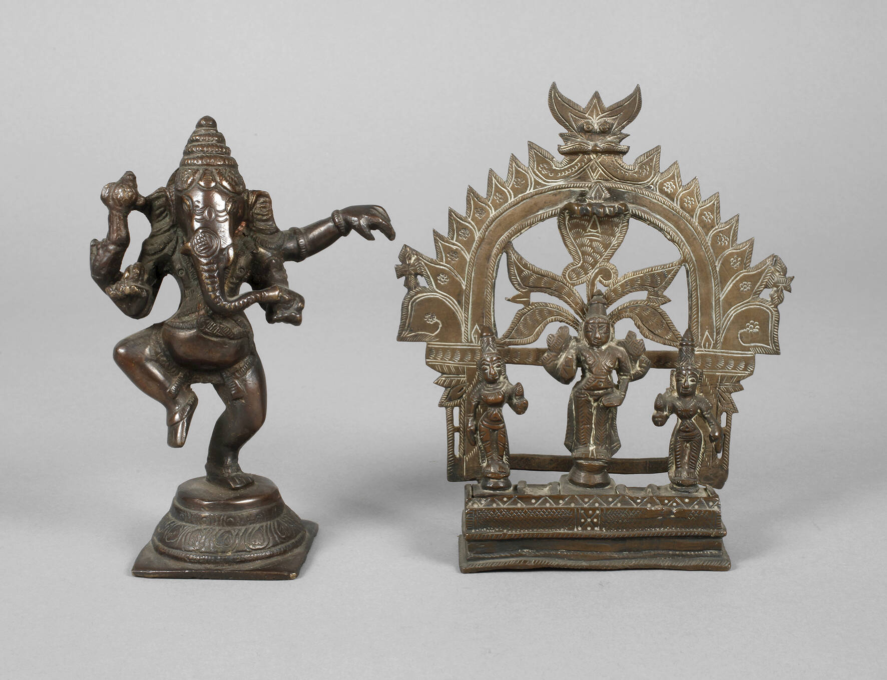 Zwei Bronzen Indien