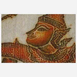 Farbige Steinabreibung