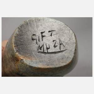 Drei Specksteinschnitzereien