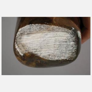 Drei Specksteinschnitzereien