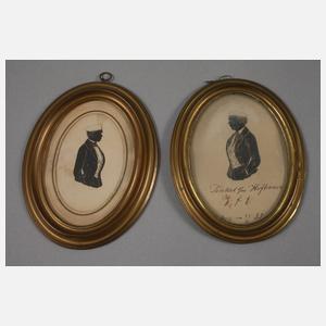 Vier studentische Schattenrisse