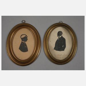 Vier studentische Schattenrisse