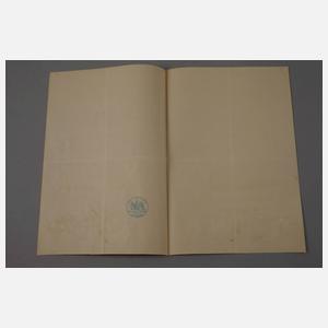 Verleihungsdiplom zum Komturkreuz II. Klasse