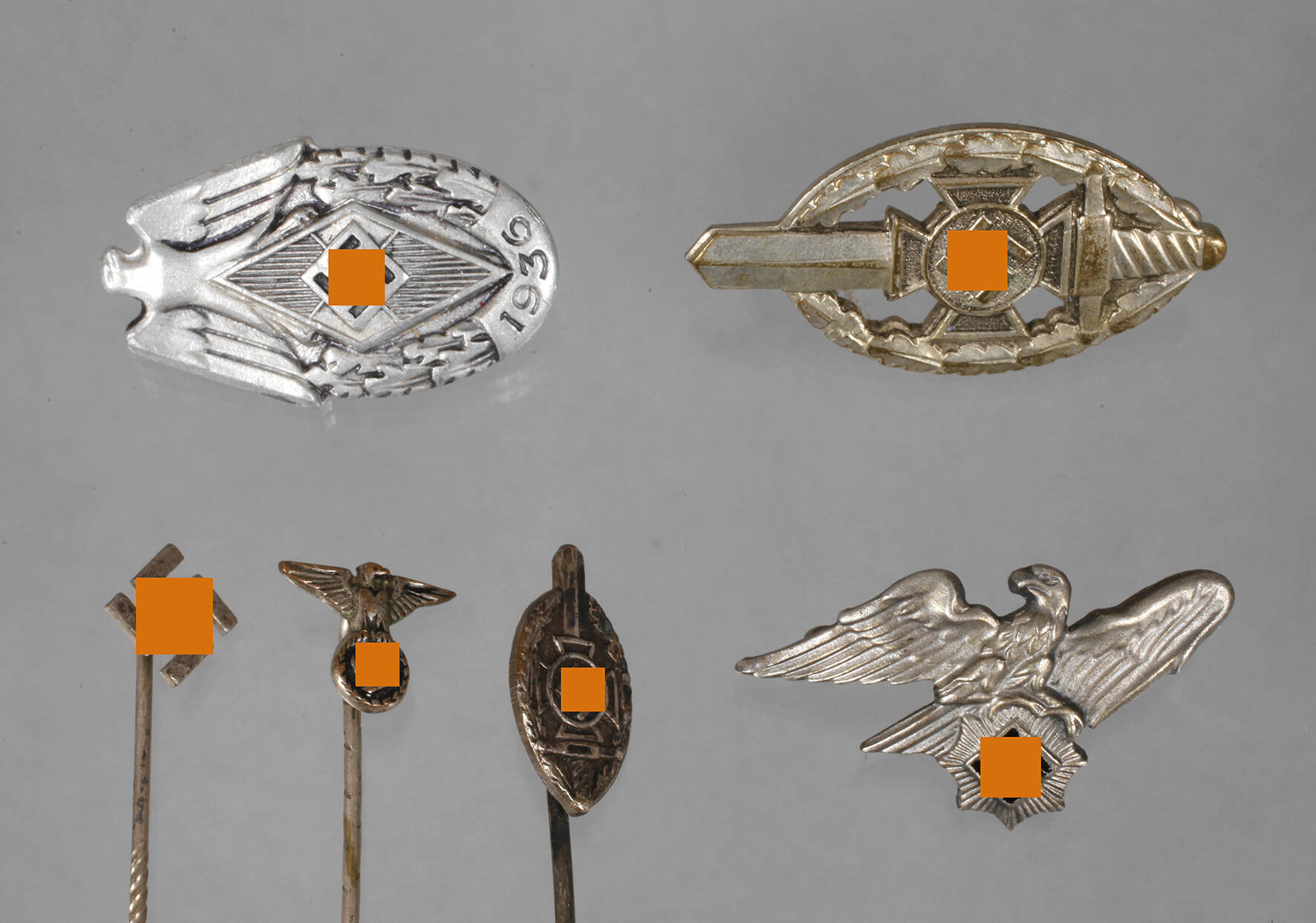 Sechs Kleinabzeichen 3. Reich