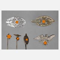 Sechs Kleinabzeichen 3. Reich111