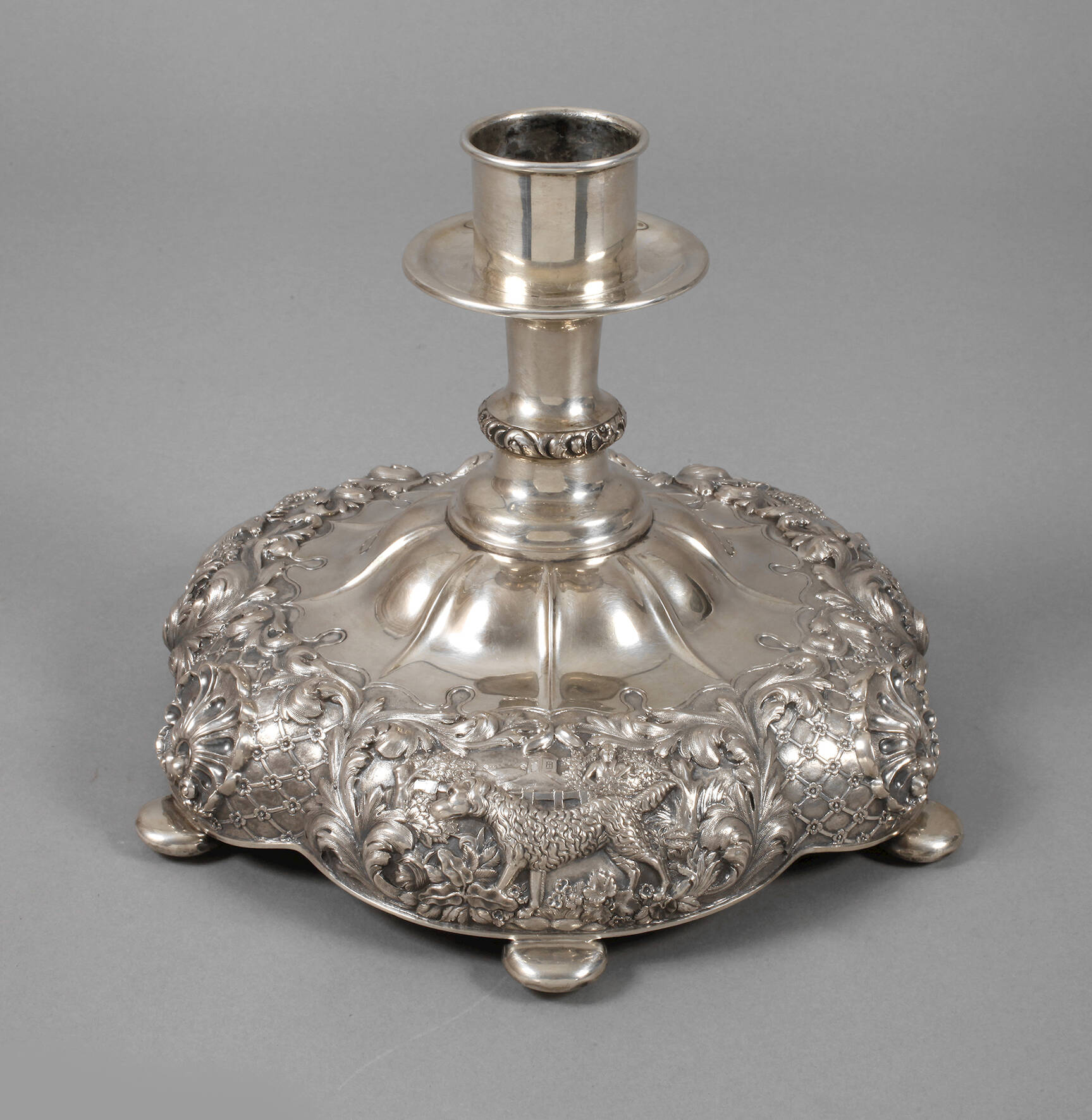 Silber Kerzenleuchter aus dem Besitz von Lutze