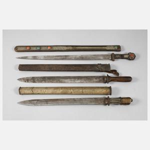 Drei orientalische Schwerter