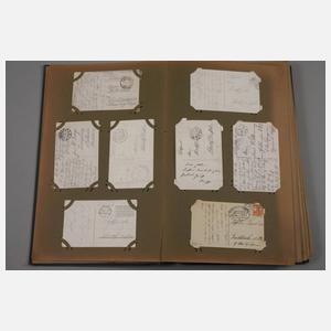 Zwei Ansichtskartenalben Feldpost