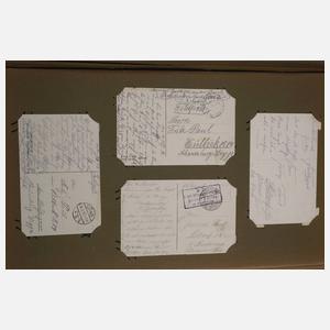 Zwei Ansichtskartenalben Feldpost