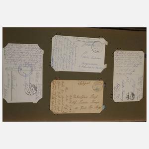 Zwei Ansichtskartenalben Feldpost