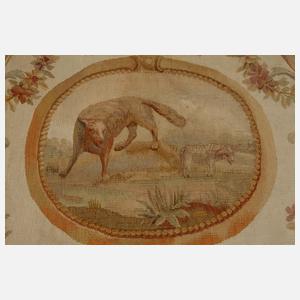 Paar kleine Tapisserien mit Pastorale