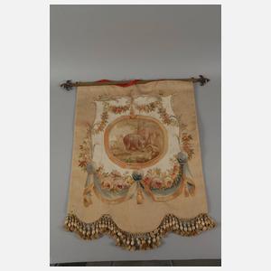 Paar kleine Tapisserien mit Pastorale