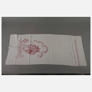 Zwei gestickte Überhandtücher aus Adelsbesitz