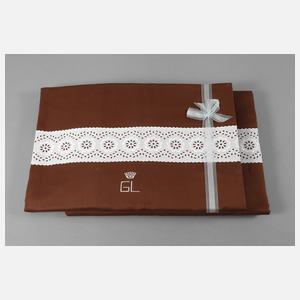 Paar sehr große Bettbezüge aus Adelsbesitz