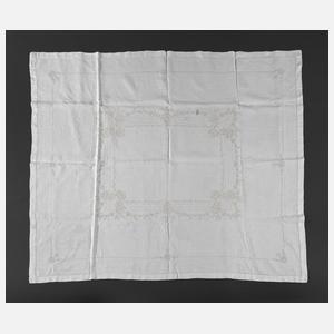 Gestickte Tischdecke Jugendstil