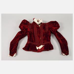 Elegantes Samtkleid Jugendstil