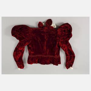 Elegantes Samtkleid Jugendstil