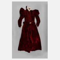 Elegantes Samtkleid Jugendstil111
