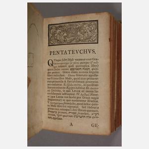 Drei Bücher Hebräisch–Latein